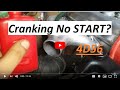 Cranking No Start Problem 4D56