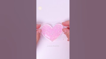 💗DIY Heart Squishy with nano tape 마음💗말랑이 만들기納米膠做愛心捏捏 #shorts #테이프풍선 #nanotape #squishy