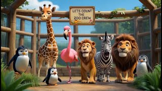 Celebrity Let's Count the Zoo Crew! 🦒🐘🦁| Fun Numbers Song for Kids (1-10) Net Worth