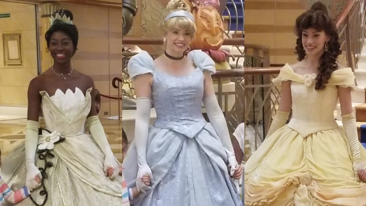 Princesses on Disney Dream Cruise - YouTube