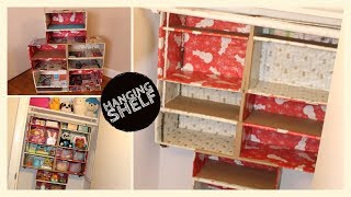 Hanging Shelf using Cardboard and Rope || Craft-O-Berry