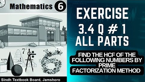 Class 6 Math Sindh Textbook Board Exercise 3.4 Question 1 all parts complete Solution - Exercise 3.4