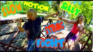 Slow Motion Silly String Fight