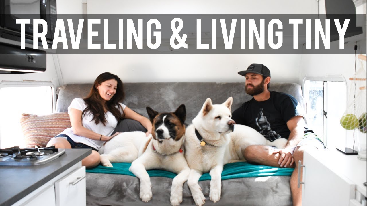 Minimalist Living | Couple Living in Tiny Off Grid Camper With Dogs Ep. 1