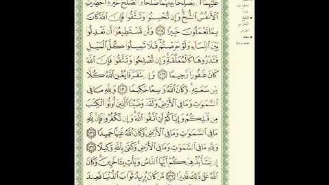 الصفحة 23 من سورة النساء بصوت الشيخ ماهر المعيقلي