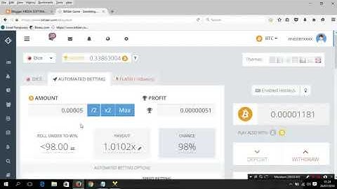 BitSler Script  7 november 2017