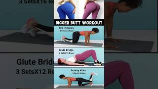 Bigger Butt Workout Butt Exercises Booty Workout