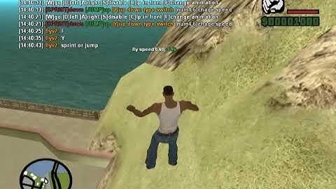 SAMP 037DL filterscripts fly (on foot) (Pawn.RakNet Colandreas)