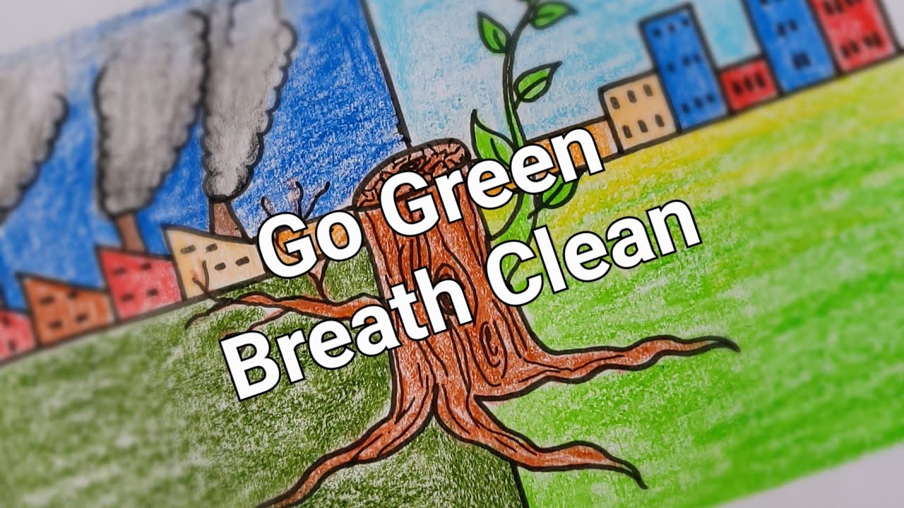 essay on go green to breathe clean