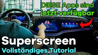 Mercedes E-Klasse [2024] Test aller Apps im SUPERSCREEN, Videokonferenz, Zync, Routinen, Interieur