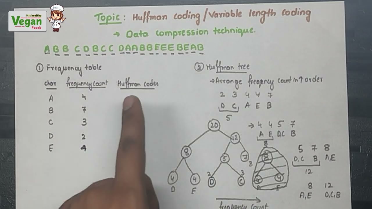 Huffman coding  | Data structures and algorithms |All Universities
