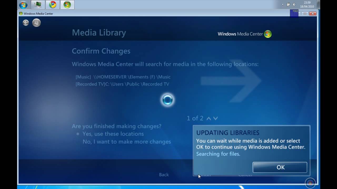 Servidor multimedia casero Parte 3 Windows Media Center YouTube