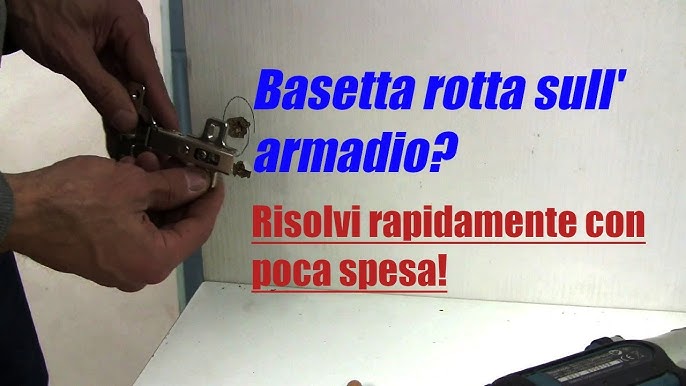 5 FAI DA TE-RIPARARE UNA CERNIERA DI UN MOBILE IN LEGNO - REPAIR HINGE OF A  MOBILE 