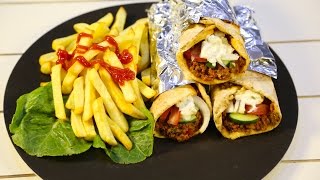#وجبات_15_ثانية | السندوتشات التركية باللبنة والسلطة 15s | Turkish Sanwich with Labneh and Salad#