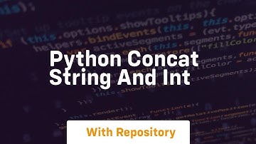 python concat string and int