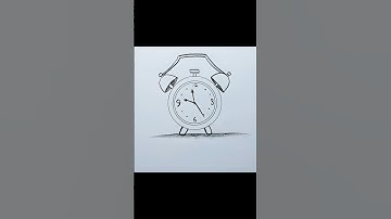 Table watch drawing easy 🕰️🕰️ How to draw table clock step by step |