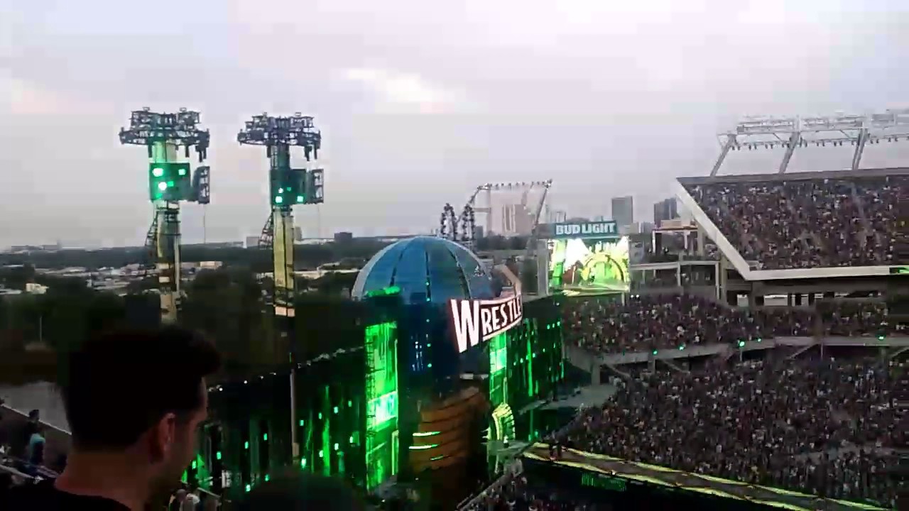 WWE Wrestlemania 33 Shane McMahon and AJ Styles entrances