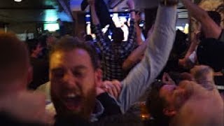 Amazing Irish fans watching McGregor vs Diaz in Dublin pub