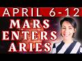 Weekly Astrology Forecast April 6-12: TRANSITION! Mars Enters Aries &amp; the Final Quarter Moon