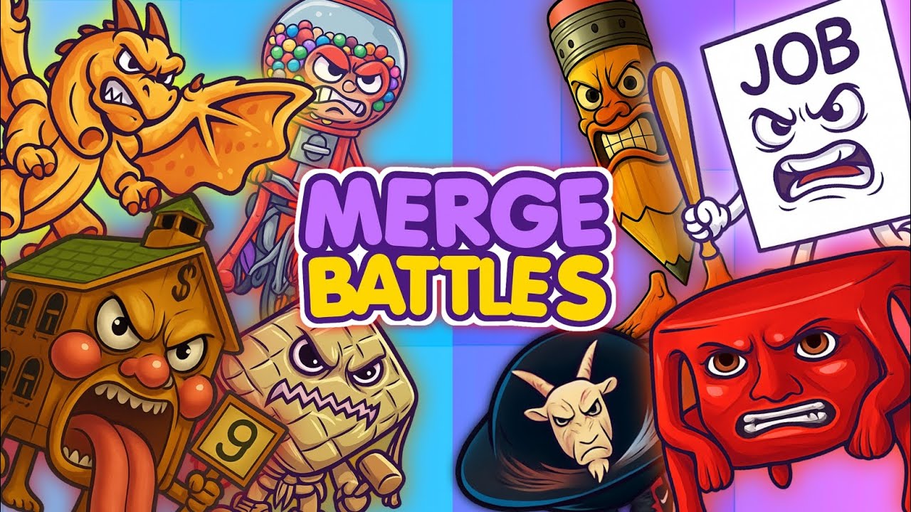 Merge Battles Gameplay 4 | Brainrot VS Brainrot | New Update 🤩🔥