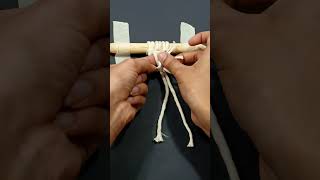 Simple Macrame knots #shorts #macrame