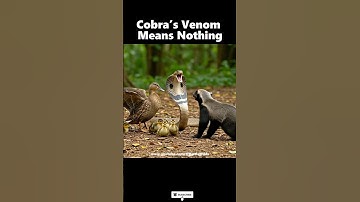 King Cobra Attacks Duck Family‼️But Honey Badger Strikes Back #cobra #duck