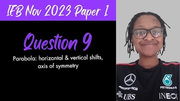 IEB Nov 2023 Paper 1, Question 9 [Grade 12 Mathematics] | Functions