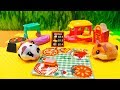 Хомячки Хома Дома игрушки Хомячим на природе и Хомбургер авто Видео для детей