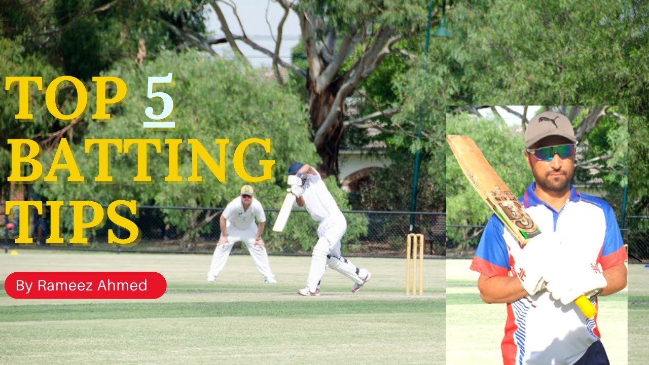 TOP 5 Batting TIPS - That Will Help To Improve Your CRICKET Batting ...