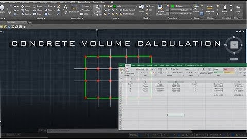 Fastest way to calculate Concrete Volume & Concrete Surface Area Using Autocad | 3 steps |