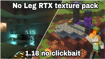 MCPE 1.18 RTX Texture pack For 1GB 2GB or 3GB Ram No Lag For Minecraft Pocket Edition