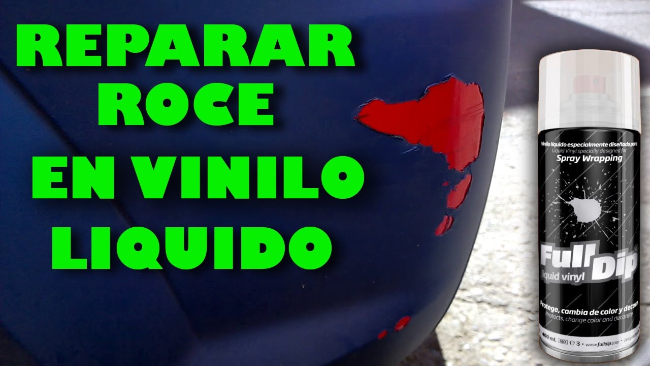 REPARAR VINILO LIQUIDO EN PARAGOLPES DE COCHE - fulldip - plastidip 