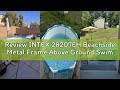 Review INTEX 28207EH Beachside Metal Frame Above Ground Swimming Pool Set: 10ft x 30in – Includes 33