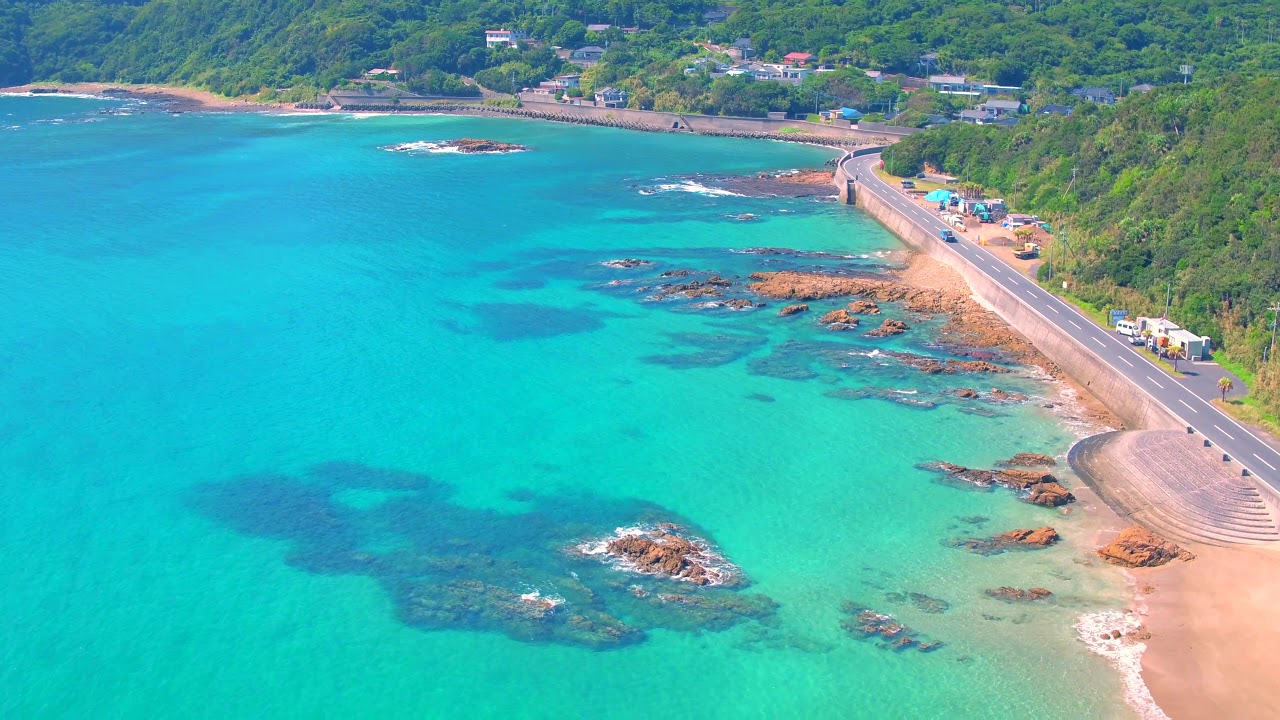 4k Drone ドローン空撮 鹿児島県南大隅町 田尻海水浴場 Youtube