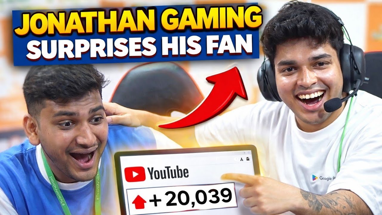Jonathan Gaming Surprises His Fan 😭❤️ | Fan Got Super Happy
