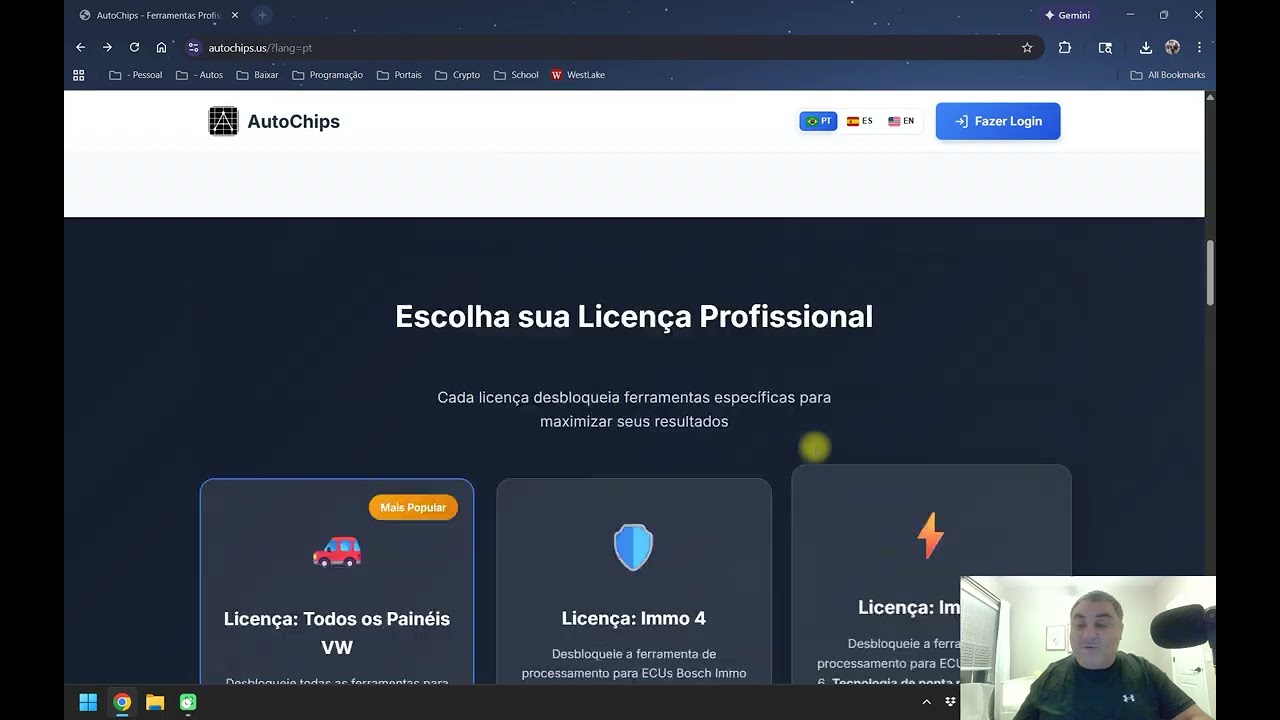 Nova Calculadora AutoChips - Site de Vendas.