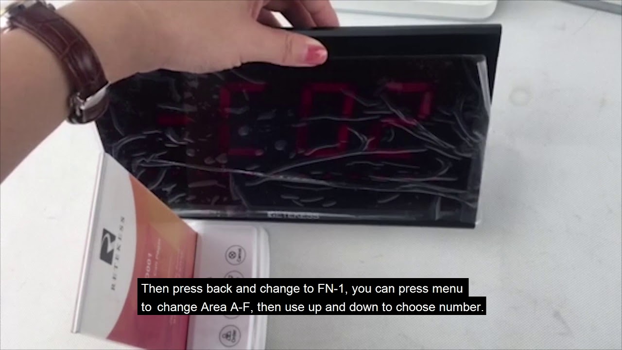 How to Set Area of Retekess TD105 Diaplay Receiver