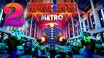 Minecraft: REACHING THE ENGINE ROOM (Zombie Siege: Metro) - Marketplace Mini-Game [2]