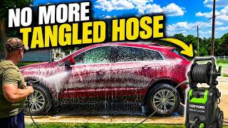 Yeryork 5000 PSI Pressure Washer Review | Retractable Hose Reel & Foam Cannon