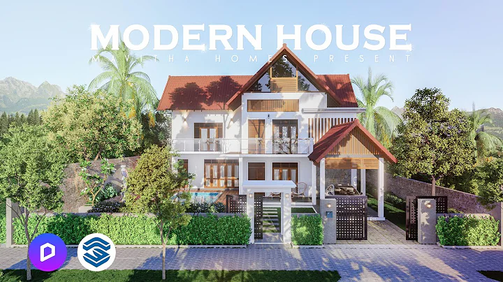 Modern house 3D architectural visualization | Interior in D5 Render