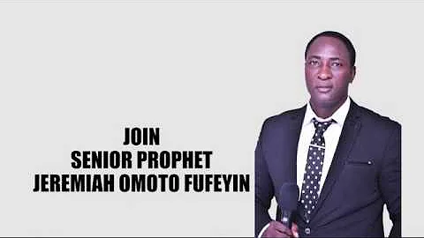 ATTENTION !!! ITS URGENT JOIN SNR. PROPHET JEREMIAH LIVE TODAY  STAY TUNED