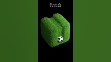 Satisfying 3d football animation #shorts #youtubeshorts #shortvideo @ReoGrafix @BlenderOfficial