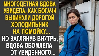 видео: Многодетная вдова увидела, как богачи выкинули дорогой холодильник. Но заглянув внутрь, она застыла. картинка: Многодетная вдова увидела, как богачи выкинули дорогой холодильник. Но заглянув внутрь, она застыла.