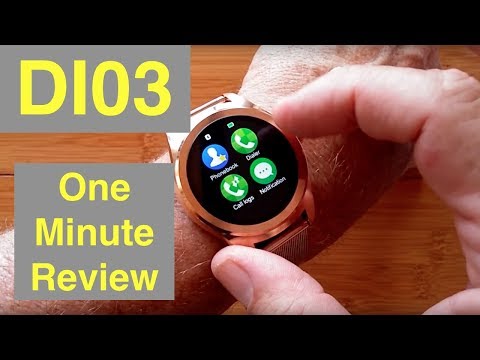 DIGGRO DI03 Fashion Tethering Smartwatch: One Minute Overview