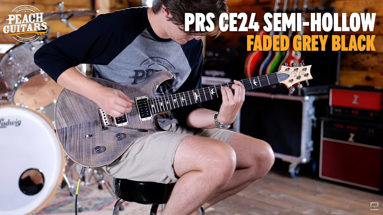 No TalkingJust Tones | PRS CE24 Semi-Hollow | Faded Grey Black