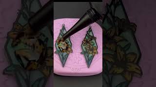 Magic of Stained Glass With Polymer Clay and Markers #claytutorial #polymerclayjewelrytutorials