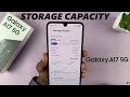 How To Check Storage Capacity On Samsung Galaxy A17 5G