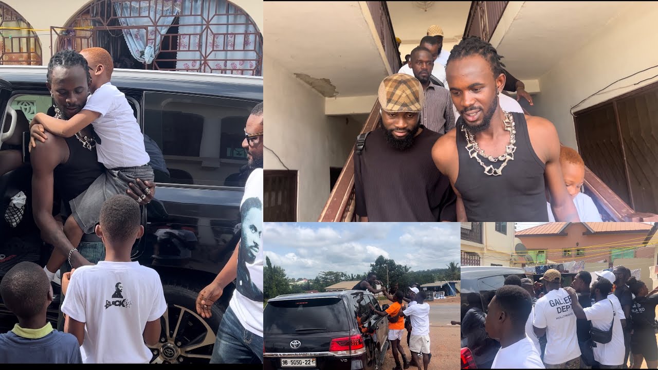 Черный Шериф прибыл в семейный дом в Кононго после победы в конкурсе «Художник года»