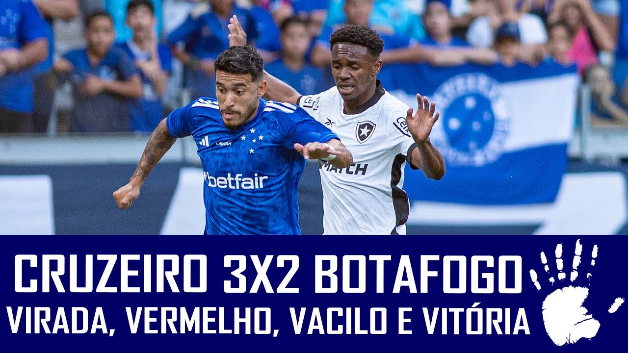 CRUZEIRO 3X2 BOTAFOGO - CAMPEONATO BRASILEIRO - YouTube