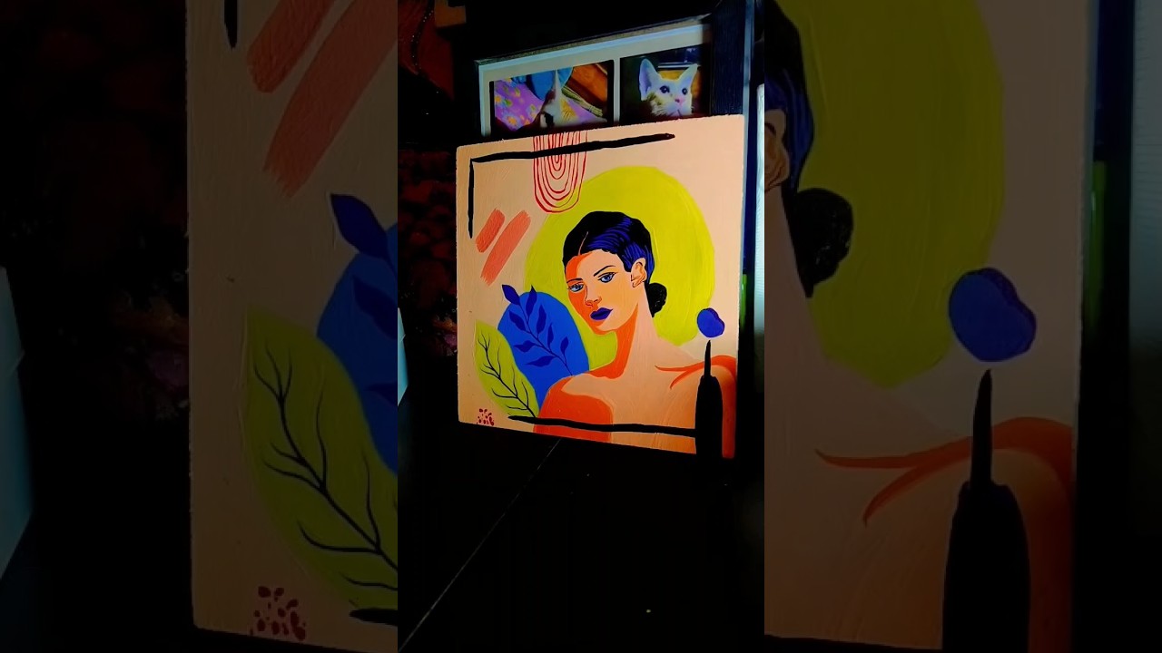 “A portrait where color and emotion collide”🌼 